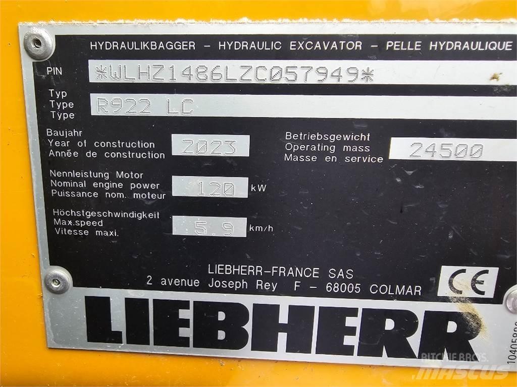 Liebherr R922 Bageri gusjeničari