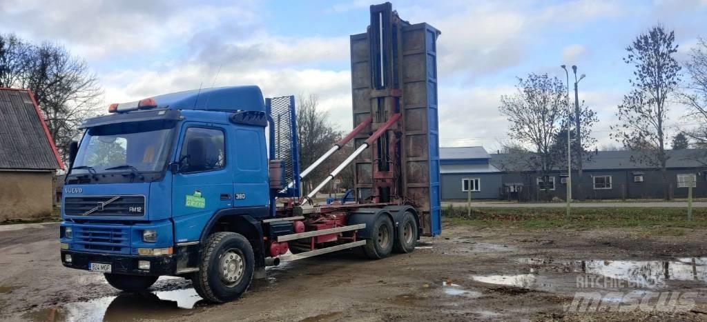 Volvo FM12 Rol kiper kamioni s kukama za dizanje