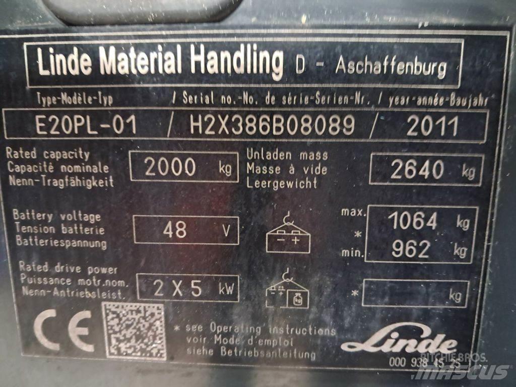 Linde E20PL-01 Električni viličari