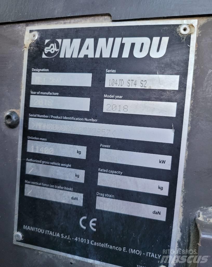 Manitou MLT960 Teleskopski viličari