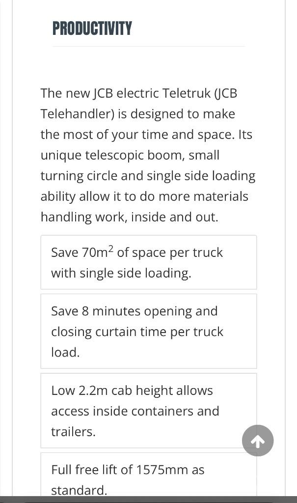 JCB 30-19 E Električni viličari