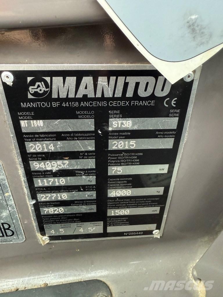 Manitou MT 1840 ST3B Teleskopski viličari