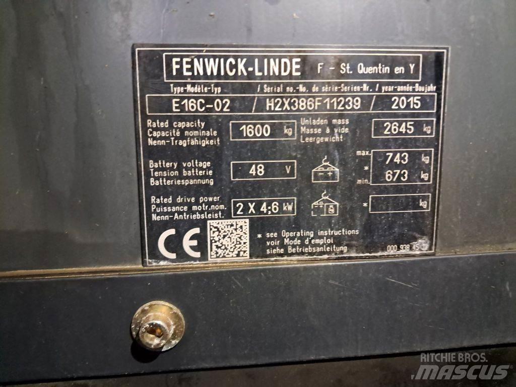 Linde E16C-02 Električni viličari