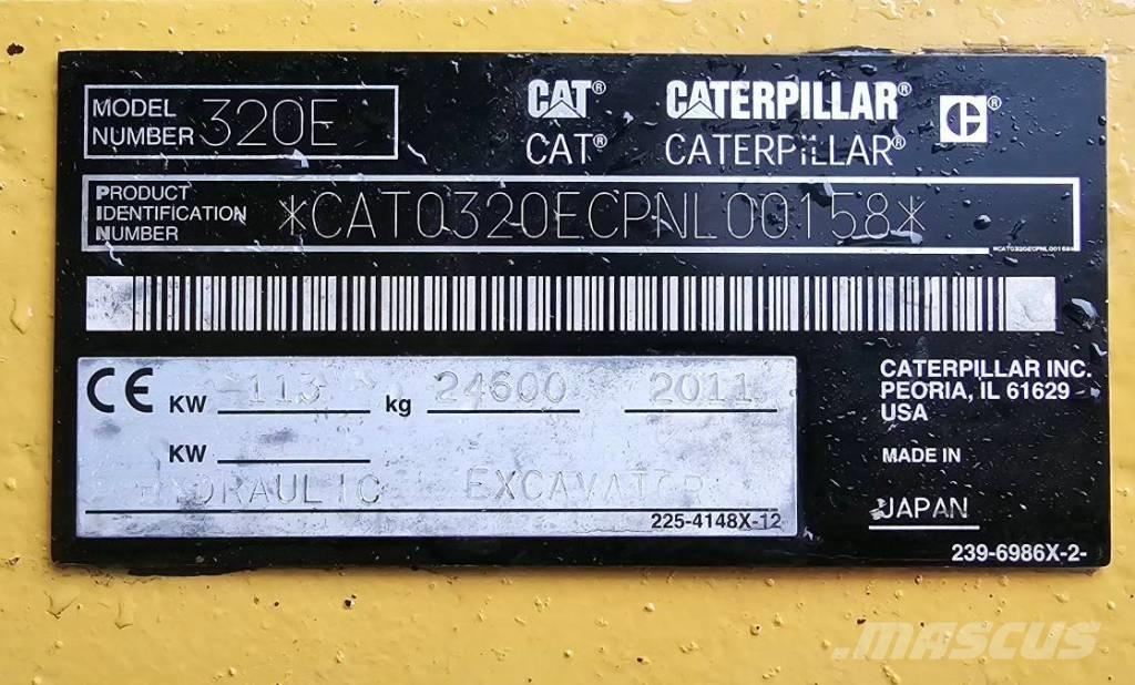 CAT 320 EL RR Bageri gusjeničari