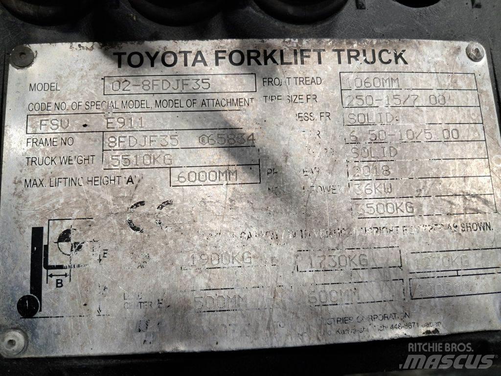 Toyota 02-8FDJF35 Dizelski viličari