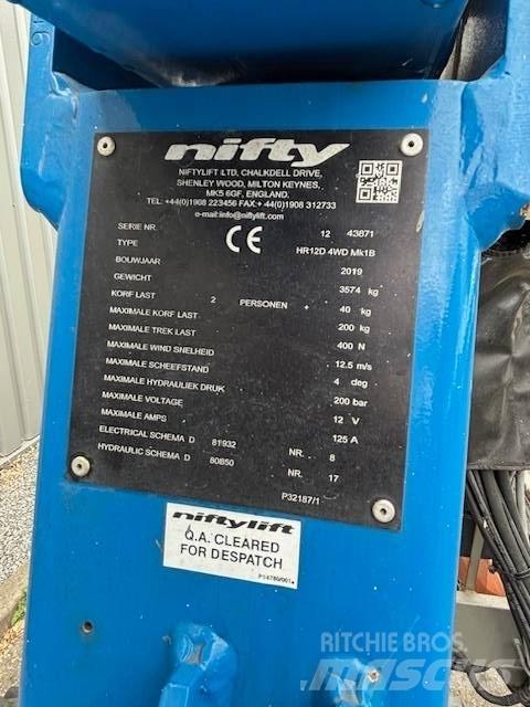 Niftylift HR12 D Zglobne podizne platforme