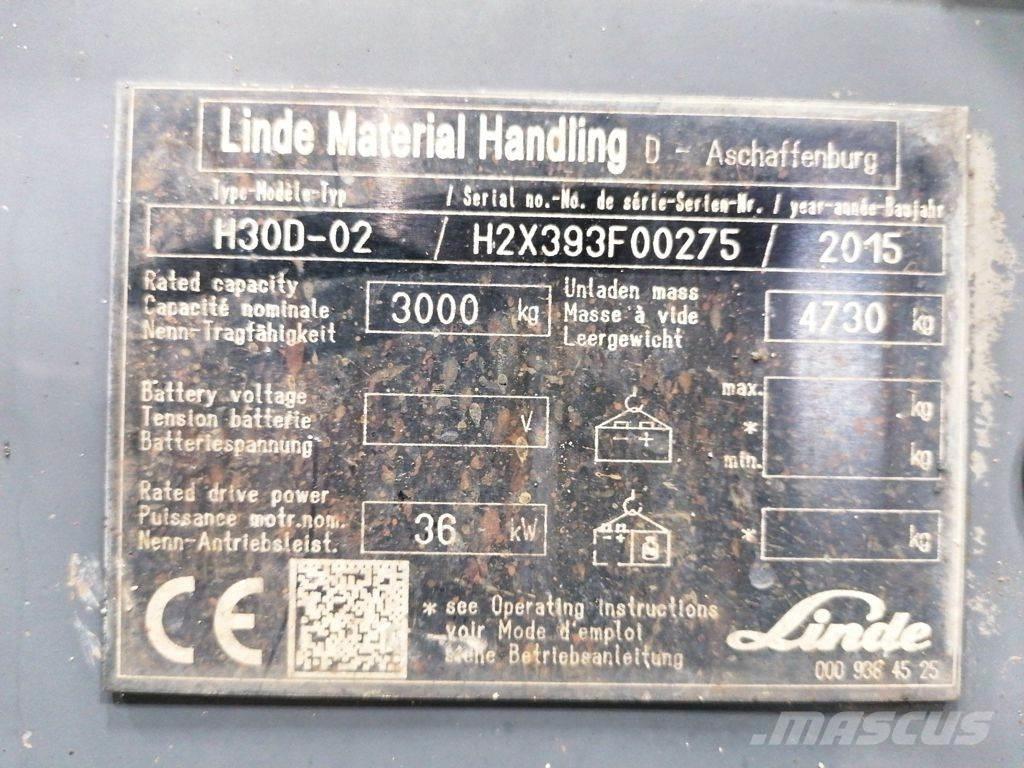 Linde H30D-02 Dizelski viličari