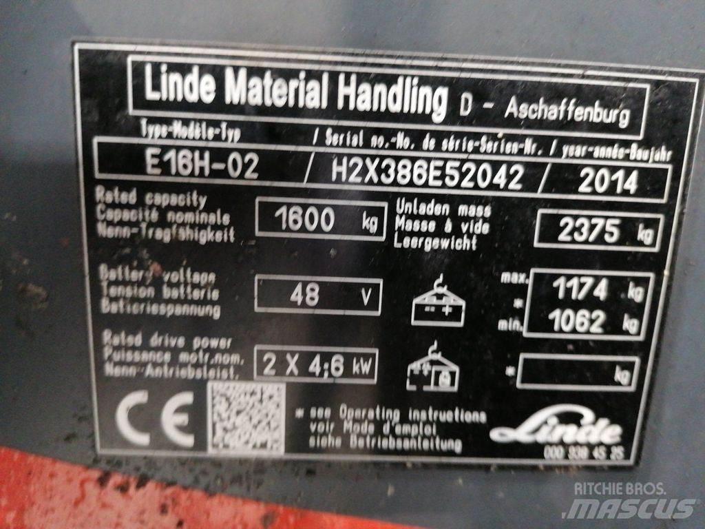 Linde E16H-02 Električni viličari