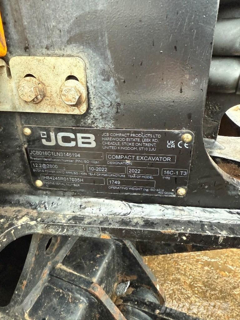 JCB 16 C Mini bageri <7t