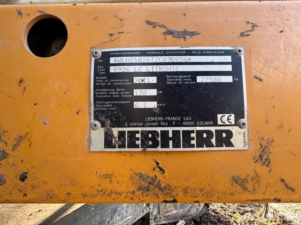 Liebherr R 926 LC NL Bageri dugog dosega
