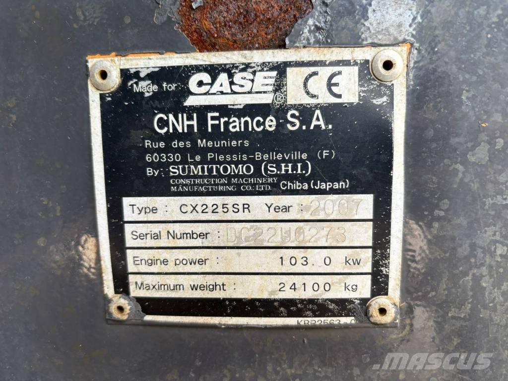 CASE CX 225 SR Bageri gusjeničari