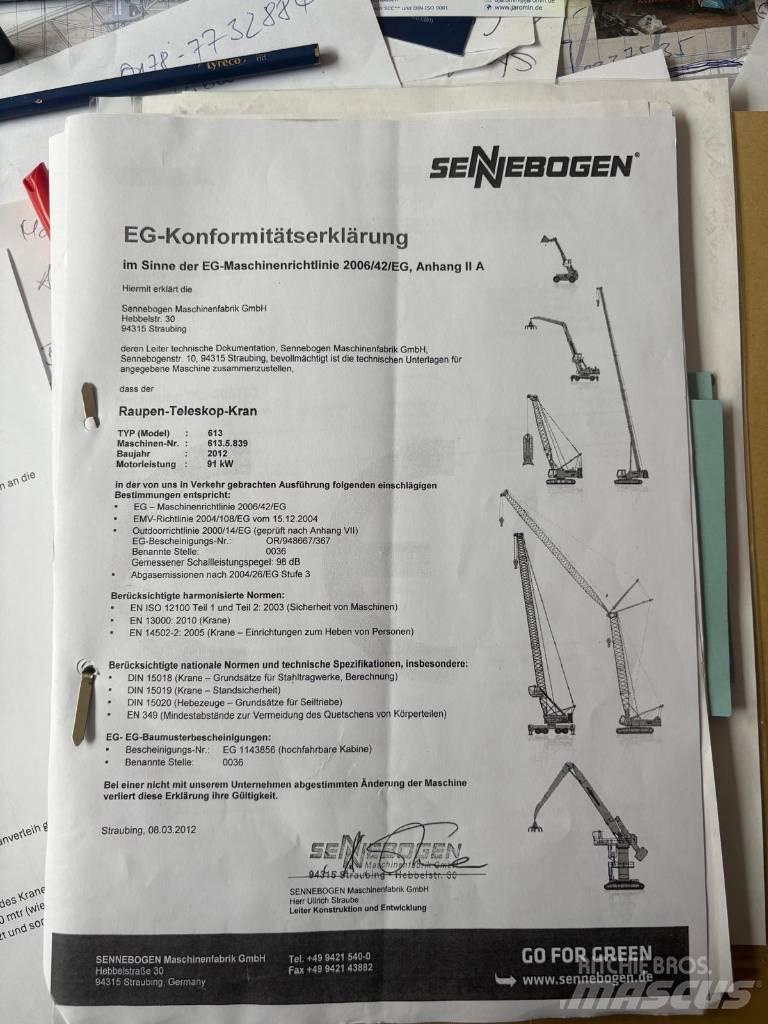 Sennebogen 613 R Kranovi sa gusjenicama