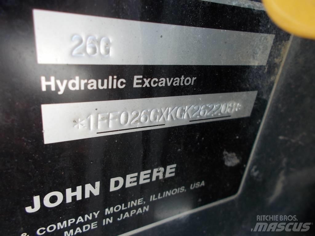 John Deere 26G Mini bageri <7t