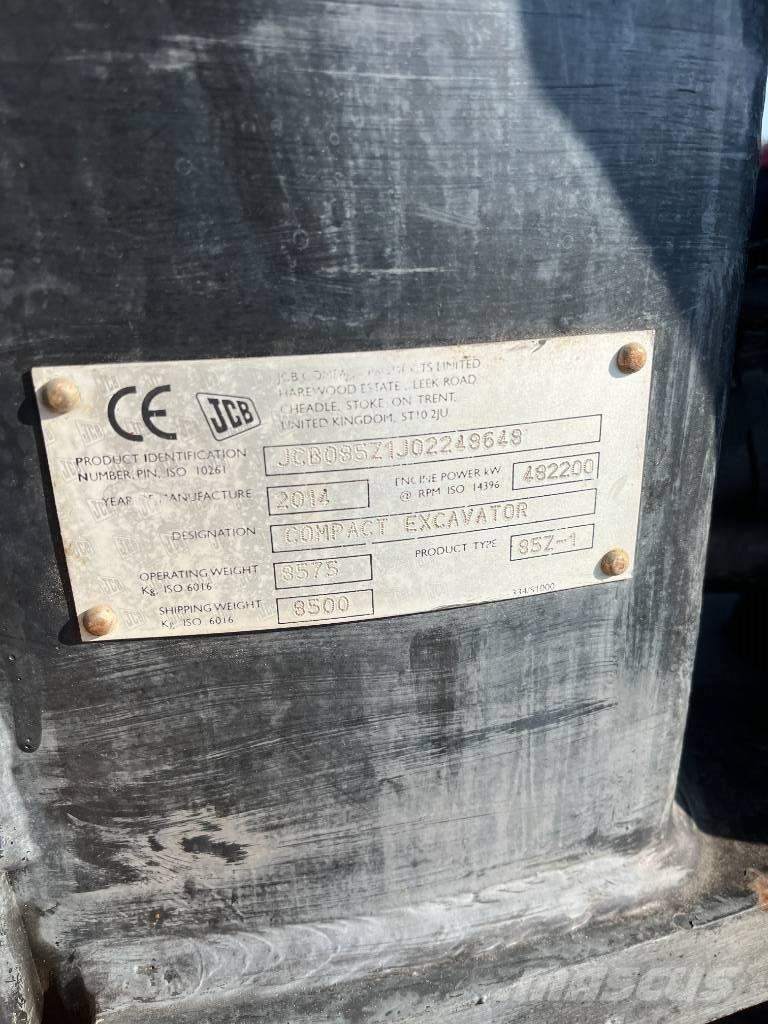 JCB 85 Z-1 ECO Midi bageri 7t – 12t