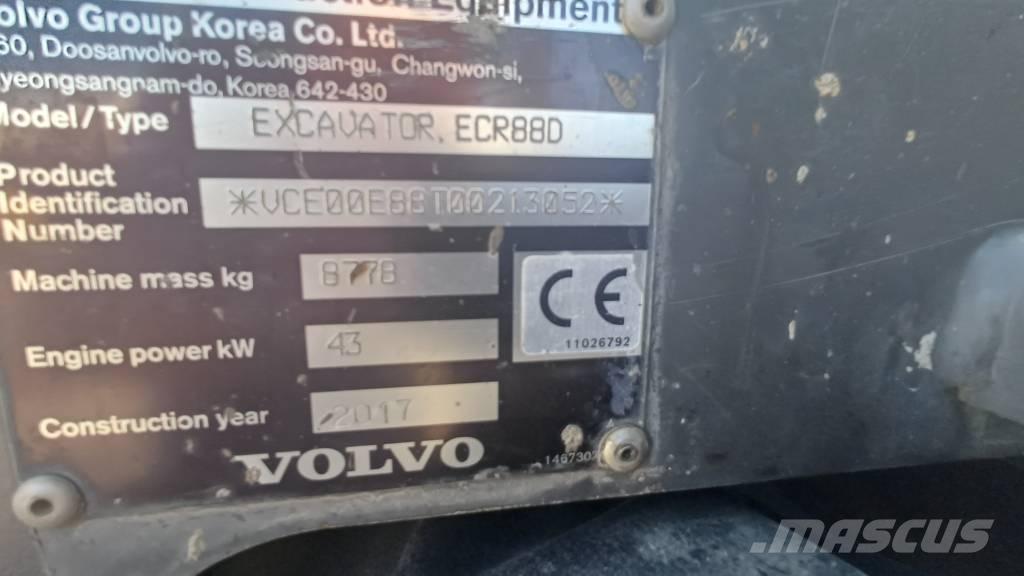 Volvo ECR 88 Midi bageri 7t – 12t