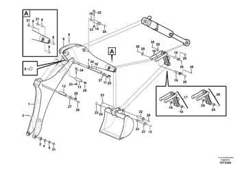 Volvo - Bolt - 15631339 Boom I dipper ruke