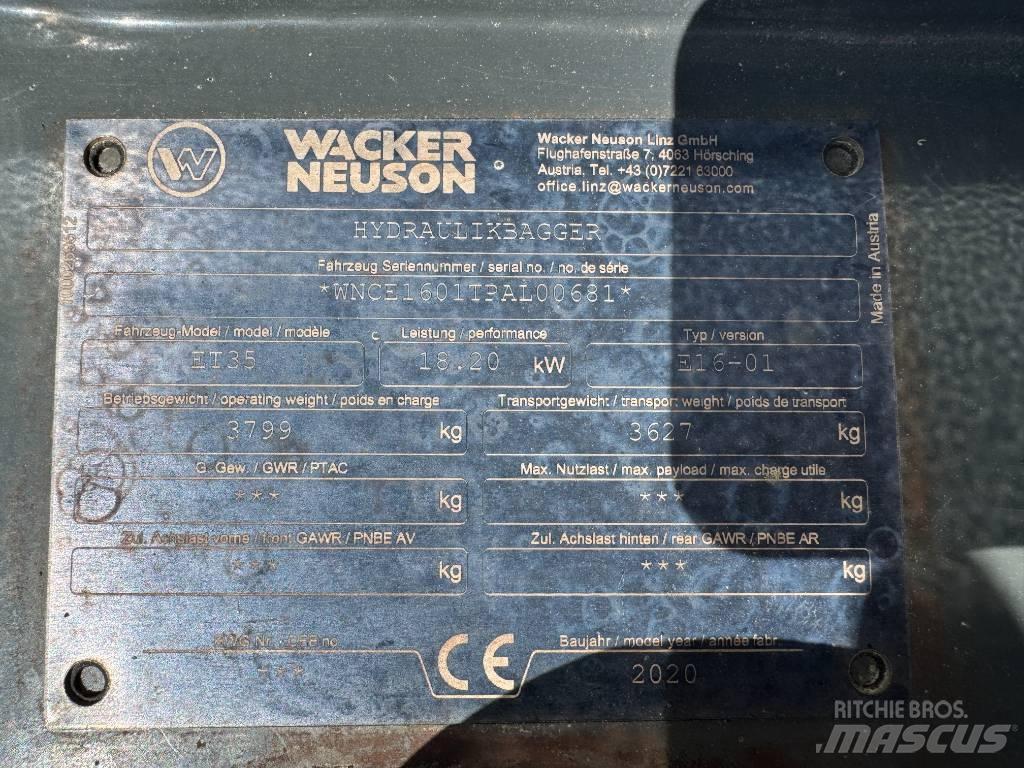 Wacker Neuson ET35 Bageri gusjeničari
