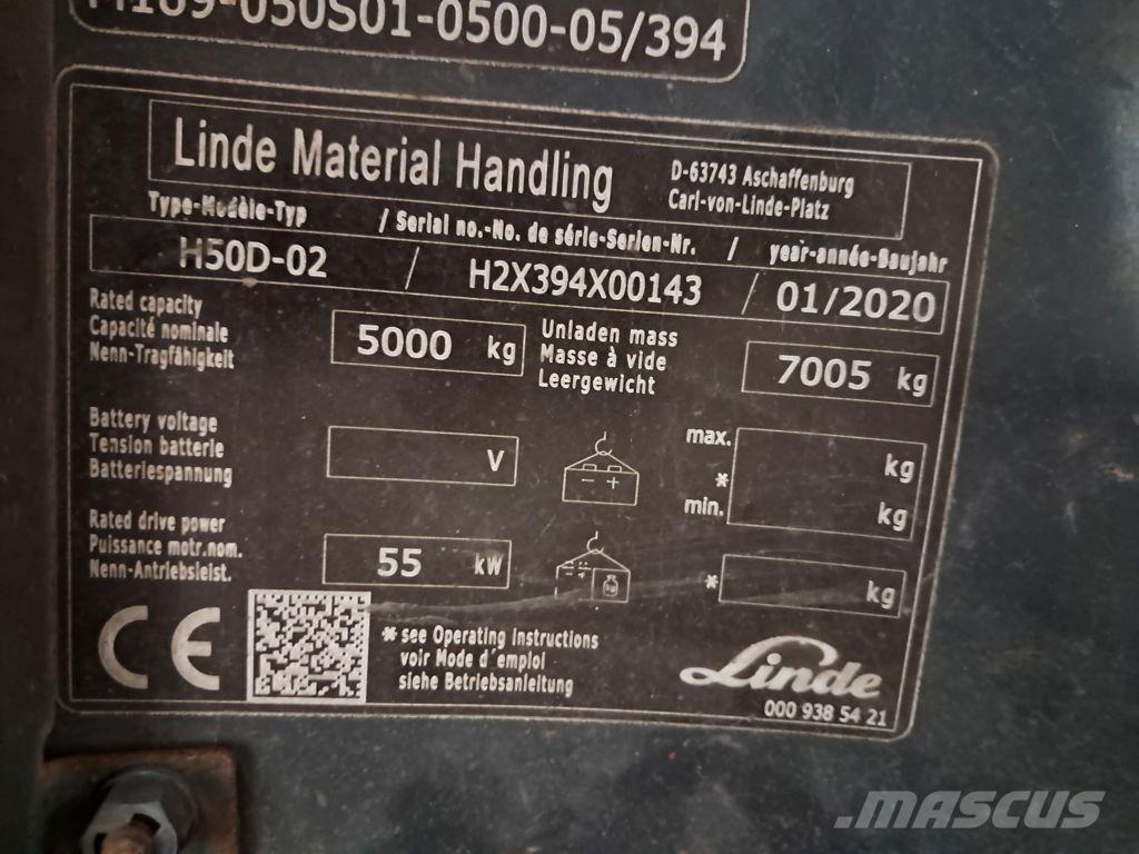 Linde H50D-02 Dizelski viličari