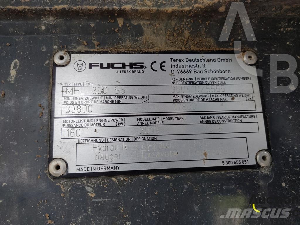 Fuchs MHL 350 Bageri za manipuliranje materijalom / otpadom