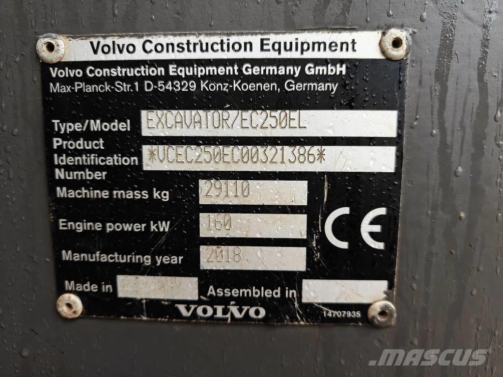Volvo EC 250 EL Bageri gusjeničari