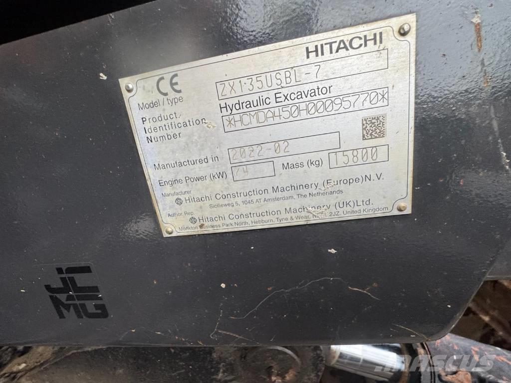 Hitachi ZX 135 US-7 Bageri gusjeničari