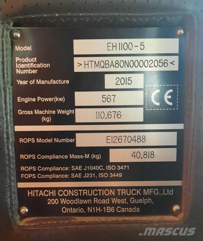 Hitachi EH 1100-5 Kruti damperi