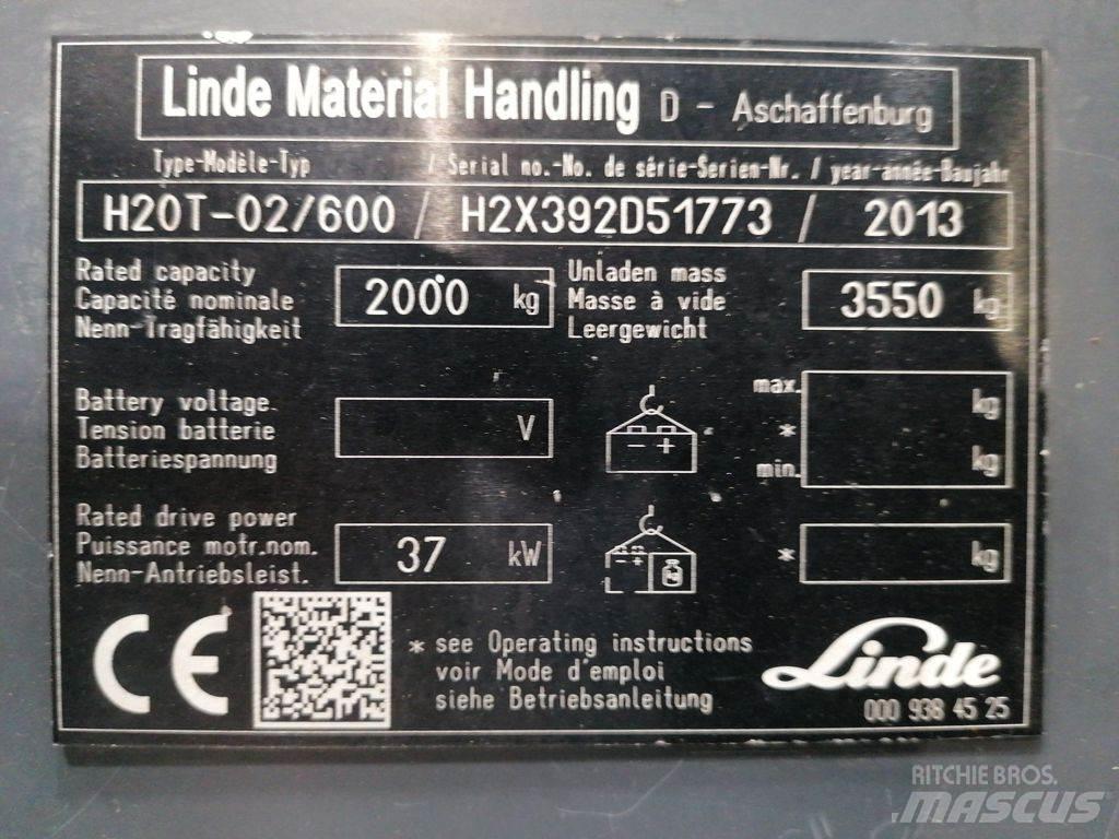 Linde H20T-02/600 Plinski viličari