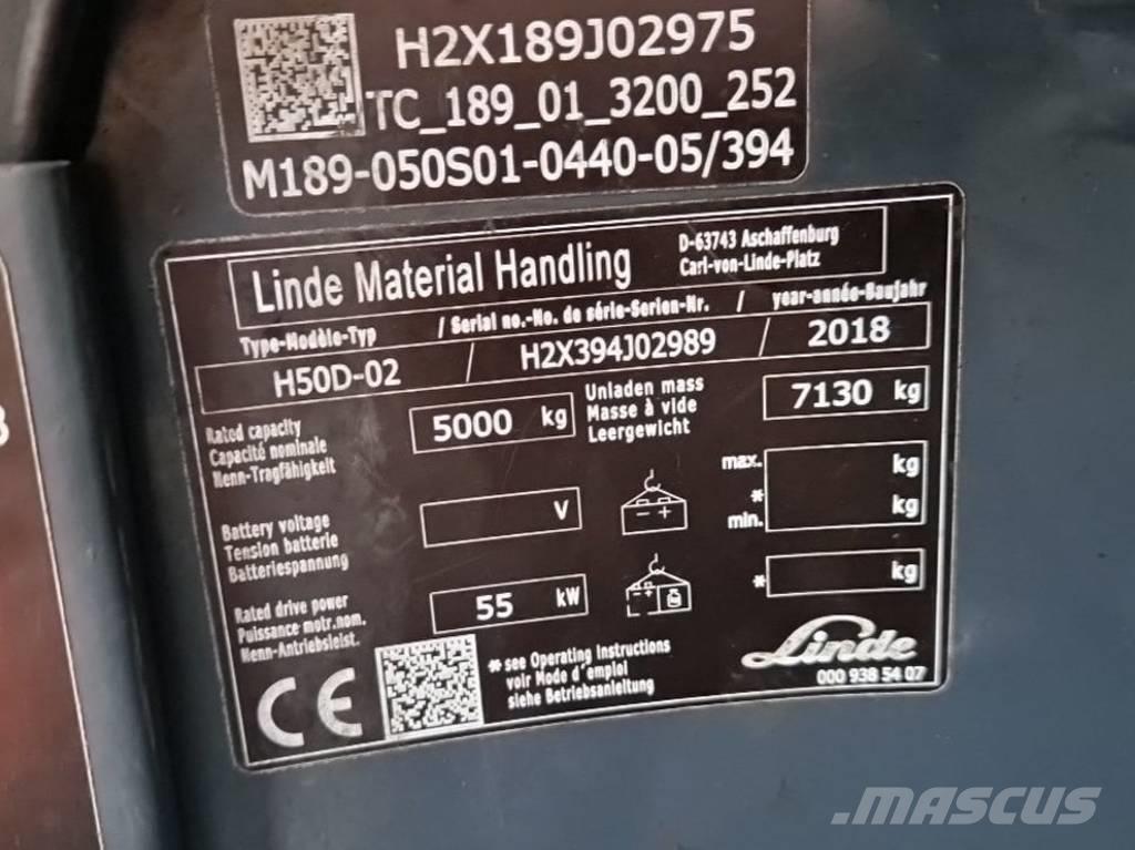 Linde H50D-02 Dizelski viličari