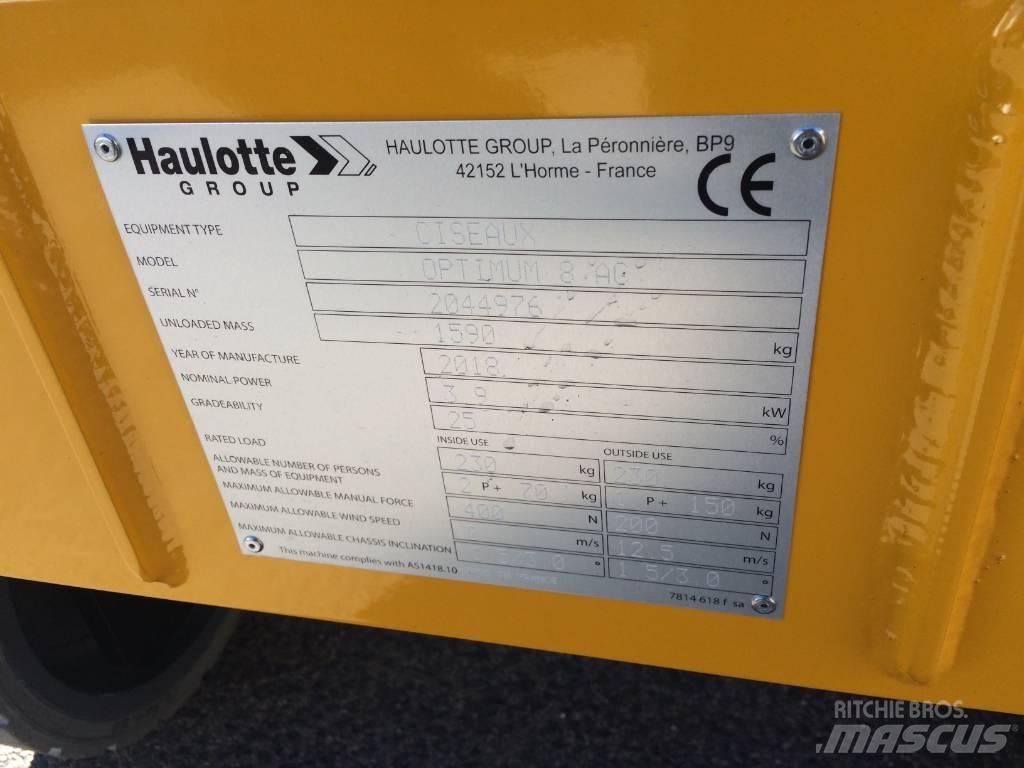 Haulotte Optimum  8 Škaraste platforme