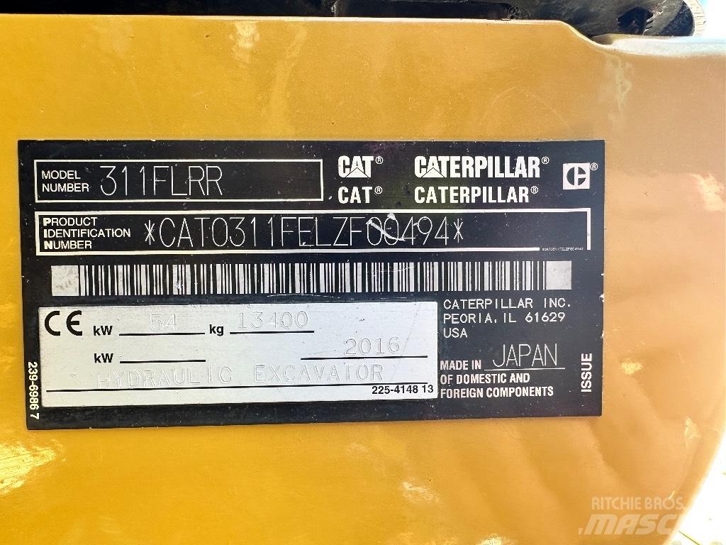 CAT 311 F LRR Bageri gusjeničari
