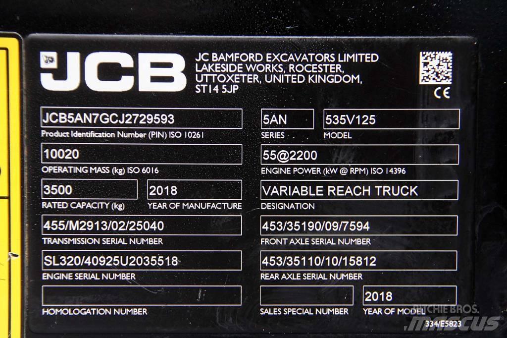 JCB 535-125 Teleskopski viličari