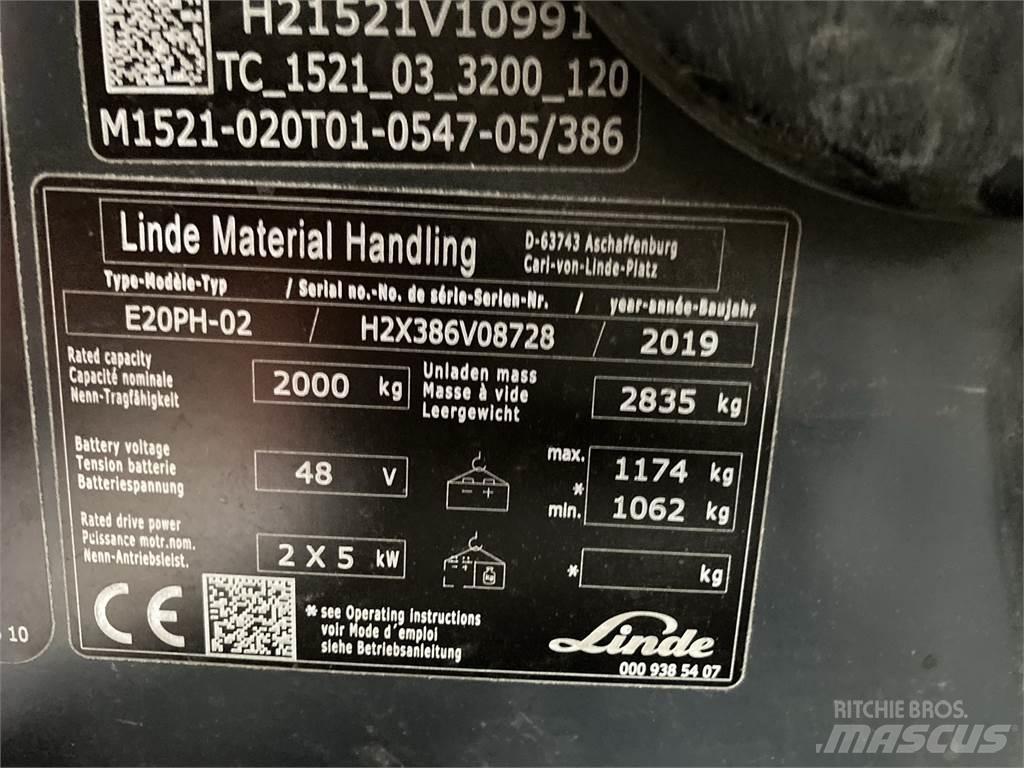 Linde E20PH Električni viličari