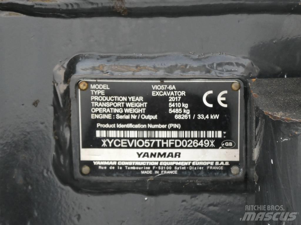 Yanmar Vio 57-6A Mini bageri <7t