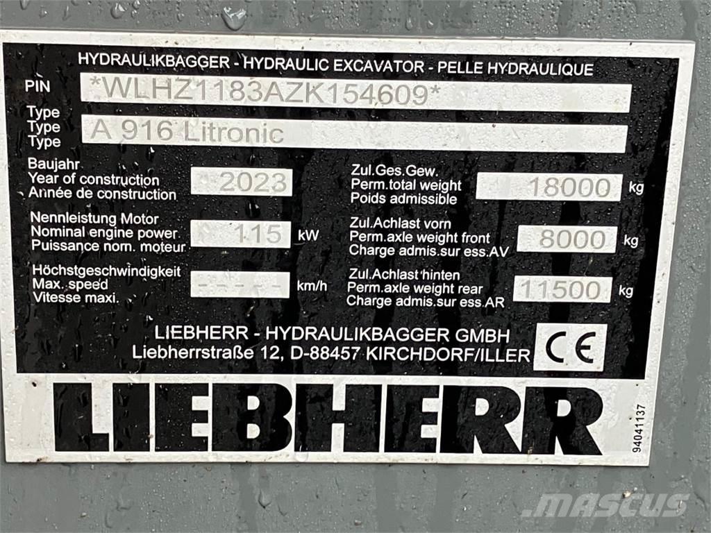 Liebherr A916 Bageri na kotačima