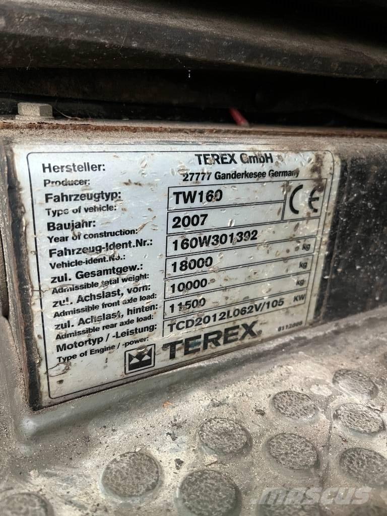 Terex TW 160 Bageri na kotačima