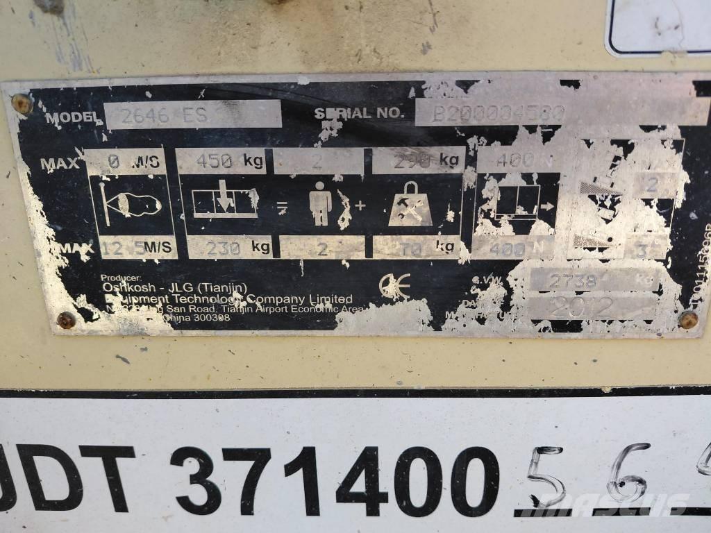 JLG 2646ES Škaraste platforme
