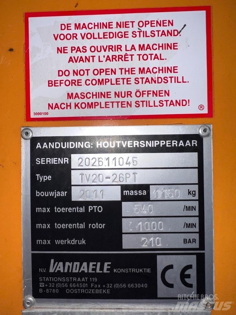 Vandaele TV20-26 Drobilice za drvo / čiperi