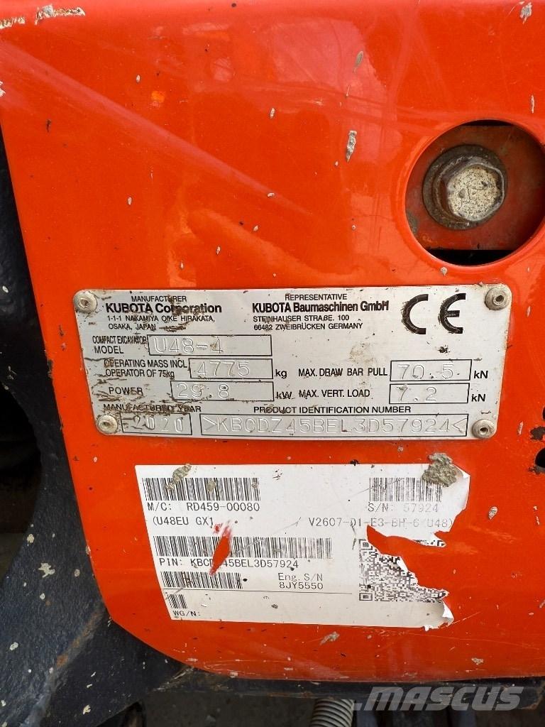 Kubota U 48 Mini bageri <7t