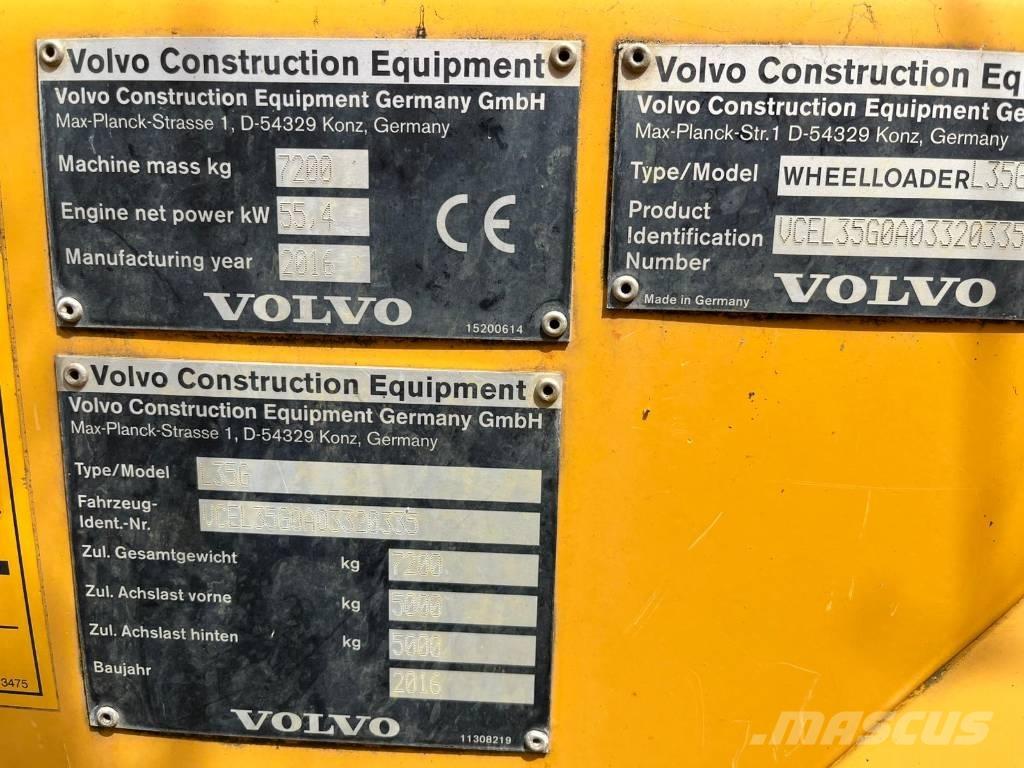 Volvo L 35 G Utovarivači na kotačima