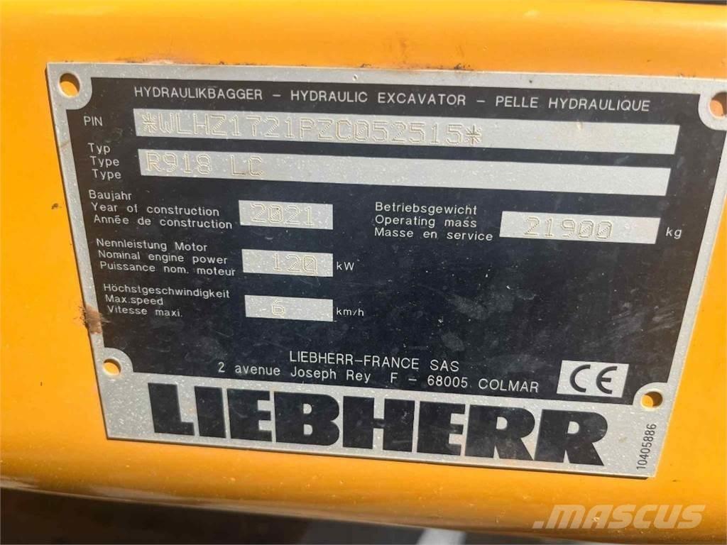 Liebherr R918 Bageri gusjeničari