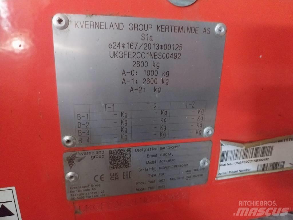 Kubota BC 1300 PRO Rezači za bale, rezači i mašine za odmotavanje bala