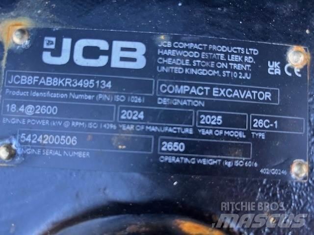 JCB 26C-1 Mini bageri <7t