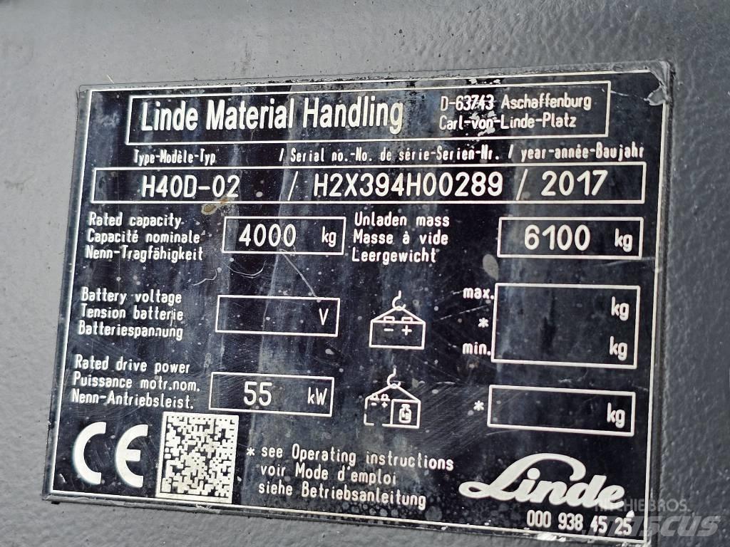 Linde H40D-02 Dizelski viličari