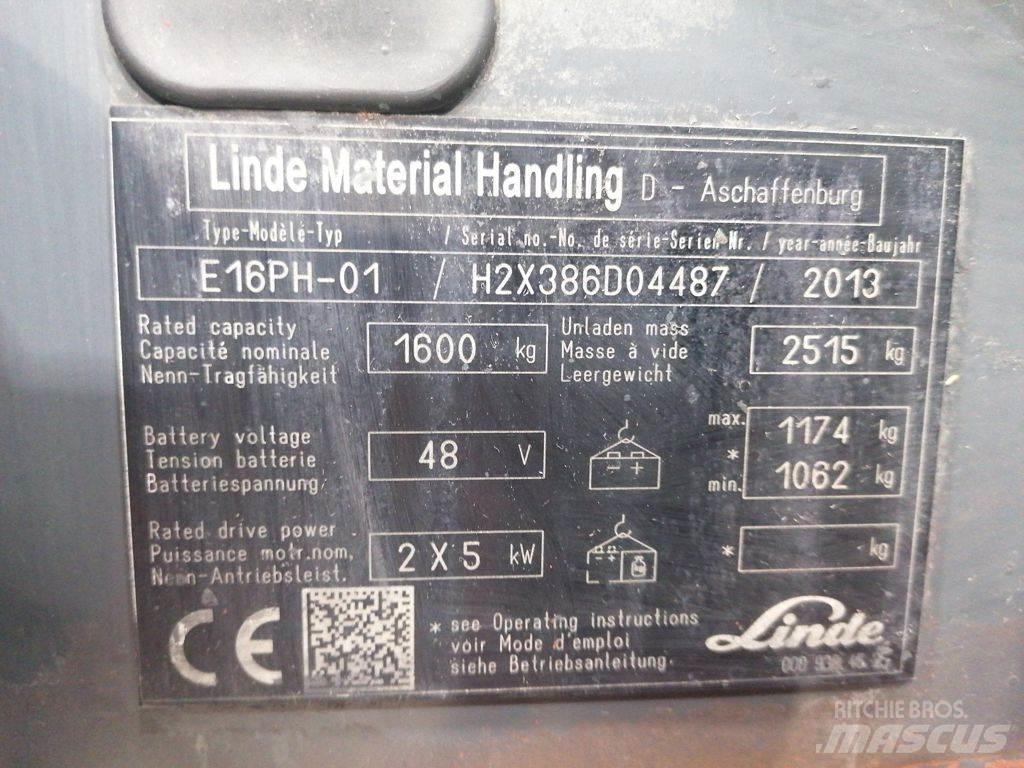 Linde E16PH-01 Električni viličari