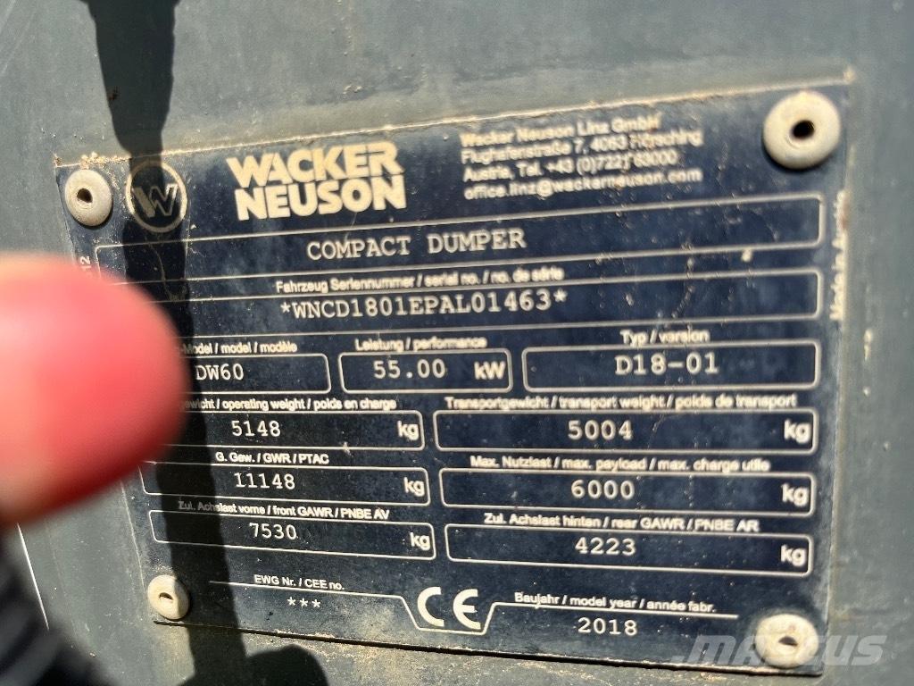Wacker Neuson DW 60 Demperi za gradilišta