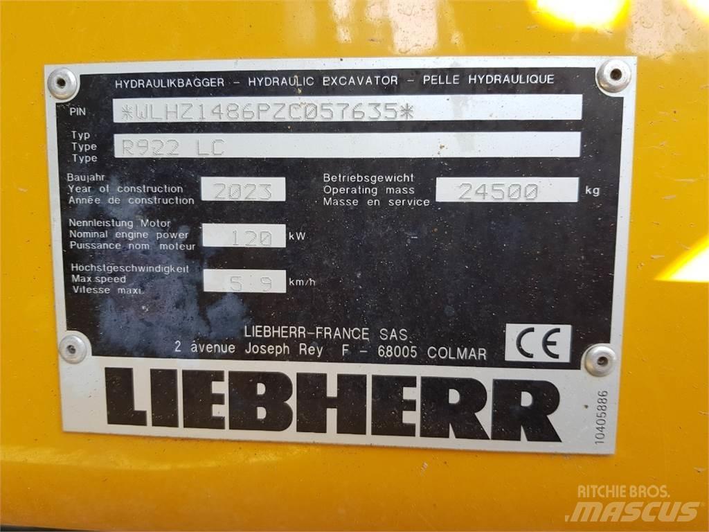 Liebherr R922 Bageri gusjeničari