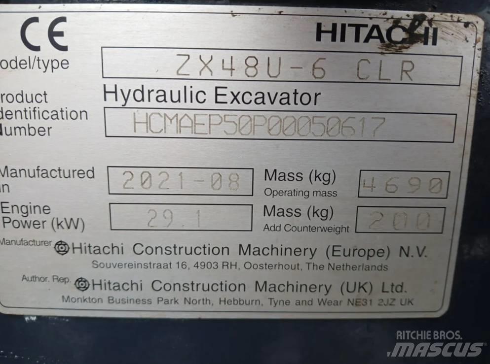 Hitachi ZX 48 U Mini bageri <7t