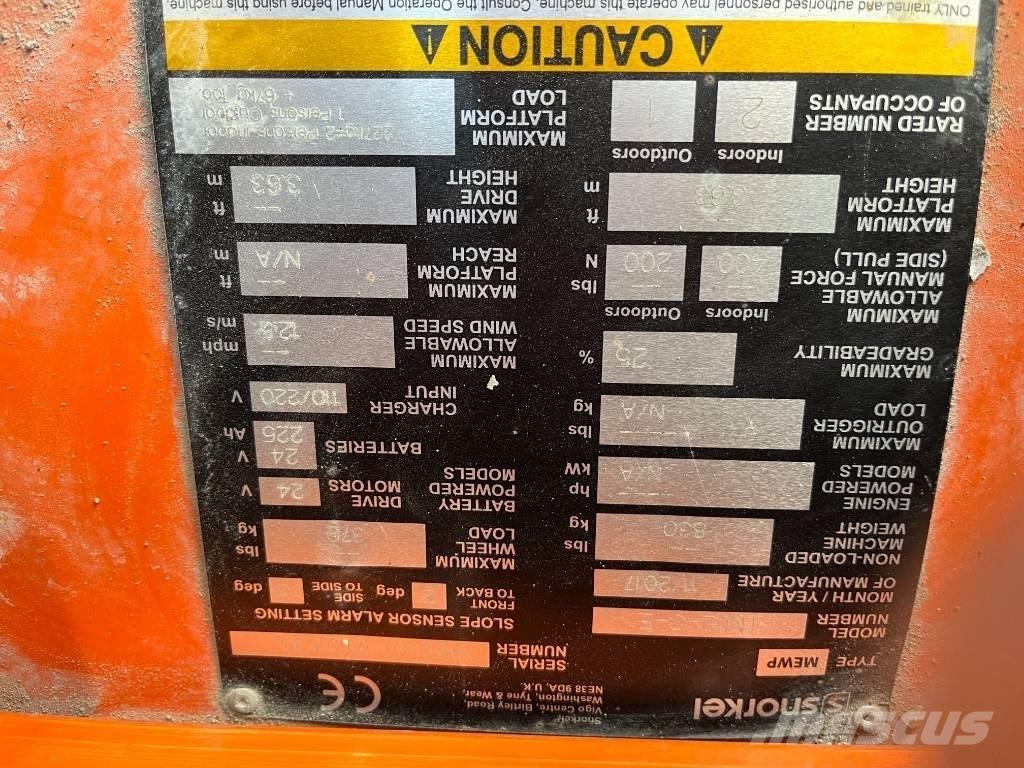 Snorkel TM 12 Vertikalne radne podizne platforme