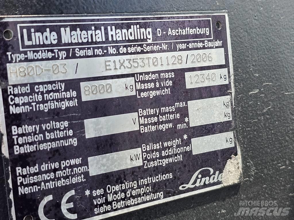 Linde H80D-03 Dizelski viličari