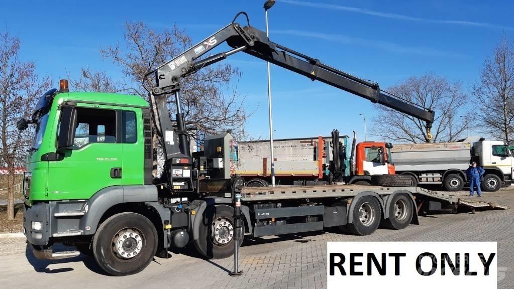 MAN TGS 35.360  rent Kamioni s ravnim pločom / vitlom